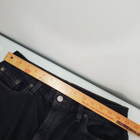 Levi's 515 Women Black Bootcut Jeans Size 12P Made In USA Western Ranch - Picture 9 of 14